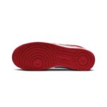 [Custom Rose vow wedding shoes]  Air Force 1 Skateboarding Shoes Unisex Low-top Red/Gold - Image 4