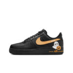 [Custom Cute little melon ghost]  Air Force 1 Skateboard Shoes Unisex Low-Top Orange - Image 2