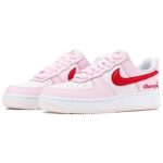 [Custom Cherry Cream]  Air Force 1 Skateboard Shoes Women's Low-Top White/Pink/Red - Image 3