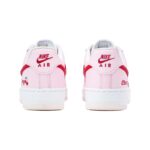 [Custom Cherry Cream]  Air Force 1 Skateboard Shoes Women's Low-Top White/Pink/Red - Image 5