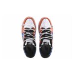 [Custom Make a stunning debut]  Dunk Skateboarding Shoes Unisex Low-top Blue/yellow/red - Image 4