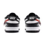 [Custom Keep Away from strangers Deconstruction]  Dunk Skateboarding Shoes Men Low-top Black/White/Red - Image 4