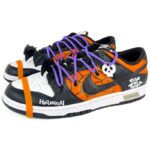 [Custom House of the Ghosts]  Dunk Skateboarding Shoes Men Low-top Orange - Image 3