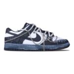 [Custom Male style: Deep and secluded jungle]  Dunk Skateboarding Shoes Men Low-top White - Image 2