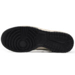 [Custom Male oolong]  Dunk Skateboarding Shoes Unisex Low-top Black/White/Brown - Image 5