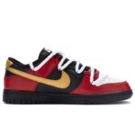 [Custom The male genius Sakuragi]  Dunk Skateboarding Shoes Men Low-top Red, Black, White Gold - Image 2