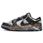[Custom Survival rules for men]  Dunk Skateboarding Shoes Men Low-top Blue/off-white - Image 2