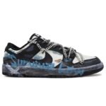 [Custom Survival rules for men]  Dunk Skateboarding Shoes Men Low-top Blue/off-white - Image 3