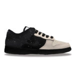 [Custom Men's Saturn]  Dunk Skateboarding Shoes Men Low-top Black Beige - Image 2