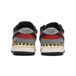 [Custom The evening clouds are ablaze with red]  Dunk Skateboarding Shoes Unisex Low-top Gray/Yellow - Image 5