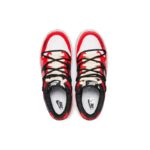 [Custom The red lotus is leaping]  Dunk Skateboarding Shoes Unisex Low-top Black - Image 4