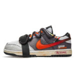 [Custom A Journey of Survival]  Dunk Skateboarding Shoes Unisex Low-top Black/Gray/Orange - Image 2