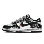 [Custom Men's low-top ghostface graffiti sneakers]  Dunk Skateboarding Shoes Men - Image 2