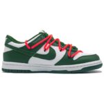 [Custom SAN Remo Green men's style]  Dunk Skateboarding Shoes Unisex Low-top Green/White - Image 2