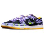 [Custom Dark Battle Damage Blue-violet S-BOX]  Dunk Skateboarding Shoes Men - Image 4