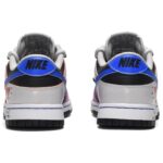 [Custom Men's style: Heart to Heart Blue, Black and purple]  Dunk Skateboarding Shoes Men Low-top Blue-black-purple - Image 5