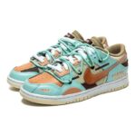 [Custom Men's South Coast]  Dunk Skateboarding Shoes Men Low-top Taupe - Image 3