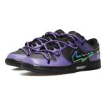 [Custom Men's lightning hook in purple and black]  Dunk Skateboarding Shoes Men - Image 3