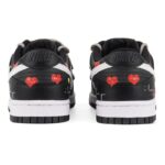 [Custom Men's heart-shaped black and red]  Dunk Skateboarding Shoes Men Low-top Black/Red - Image 4