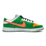 [Custom Men's striped green orange G-BOX]  Dunk Skateboarding Shoes Men Low-top Green Orange - Image 2