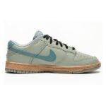 [Custom Men's striped cyan grey]  Dunk Skateboarding Shoes Men Low-top Dark Gray - Image 2
