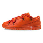 [Custom Aging signal orange]  Dunk Skateboarding Shoes Men Low-top Orange - Image 2
