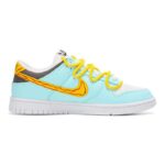 [Custom Male Sun Style]  Dunk Skateboarding Shoes Men Low-top Blue/Orange - Image 2