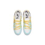 [Custom Male Sun Style]  Dunk Skateboarding Shoes Men Low-top Blue/Orange - Image 4