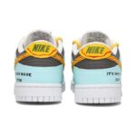 [Custom Male Sun Style]  Dunk Skateboarding Shoes Men Low-top Blue/Orange - Image 5