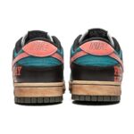 [Custom Men's graffiti in black and red]  Dunk Skateboarding Shoes Men - Image 4