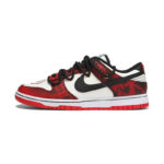 [Custom Ladies, congratulations on your prosperity]  Dunk Skateboarding Shoes Women's Low-top Red/Black/White - Image 2