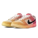 [Custom Men's low-top gradient dye QD]  Dunk Skateboarding Shoes Men Low-top Yellow/Pink - Image 3