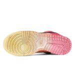 [Custom Men's low-top gradient dye QD]  Dunk Skateboarding Shoes Men Low-top Yellow/Pink - Image 6