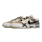 [Custom Mocha graffiti men's style in yellow and brown]  Dunk Skateboarding Shoes Men - Image 2