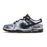 [Custom The arrival of Goths]  Dunk Skateboarding Shoes Men Low-top Black/white/gray - Image 2