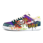 [Custom Doodle 2 Male E]  Dunk Skateboarding Shoes Spilt Color Shoes Men - Image 2