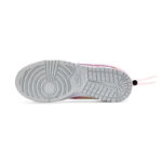 [Custom Pink mesh pattern]  Dunk Skateboarding Shoes Unisex Low-top White/pink/silver - Image 6