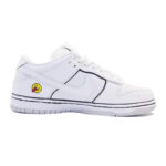 [Custom White 2D hand-drawn pictures]  Dunk Skateboarding Shoes Men Low-top White/yellow/black - Image 4
