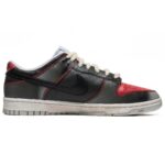 [Custom Male Halloween vampire]  Dunk Skateboarding Shoes Men Low-top Black/Red - Image 3