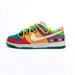[Custom Men's Powerpuff Girls]  Dunk Skateboarding Shoes Men Low-top Red/Orange/Purple - Image 2
