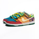 [Custom Men's Powerpuff Girls]  Dunk Skateboarding Shoes Men Low-top Red/Orange/Purple - Image 3