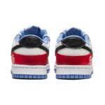 [Custom The cold winter is vast and clear]  Dunk Skateboarding Shoes Unisex Low-top White/Blue - Image 6