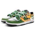 [Custom The male type is greedy for snake green]  Dunk Skateboarding Shoes Men - Image 3
