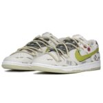 [Custom Street game]  Dunk Skateboarding Shoes Men Low-top Brown/yellow - Image 3