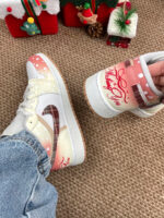 [Custom Gradient Polka Dots] Jordan Air Jordan 1 Low Top Unisex Skateboarding Shoes - Image 8