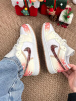 [Custom Gradient Polka Dots] Jordan Air Jordan 1 Low Top Unisex Skateboarding Shoes - Image 10
