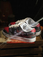 [Custom Male Halloween vampire]  Dunk Skateboarding Shoes Men Low-top Black/Red - Image 8