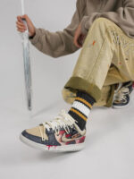 [Custom Dark Harvest] Dunk Skateboarding Shoes Unisex Low-top Black/Red - Image 7