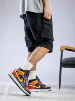 [Custom Halloween Night Fright] Air Jordan 1 High Top Unisex Skateboarding Shoes - Image 7