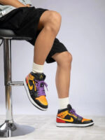 [Custom Halloween Night Fright] Air Jordan 1 High Top Unisex Skateboarding Shoes - Image 2